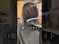 【白髪ぼかし】白髪によって全然色違って見えるね…