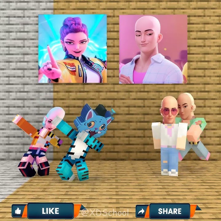Do you want Blue Tiger to choose which side?! Jinu Bald Head or Rumi Bald Head?!