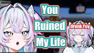 Yuy Reacts To Her Drunk Self Eating A Hot Dog In The Weirdest Way Yuyix Vtuber Clips