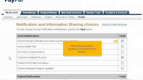 Change your PayPal notification preference by VodaHost web hosting