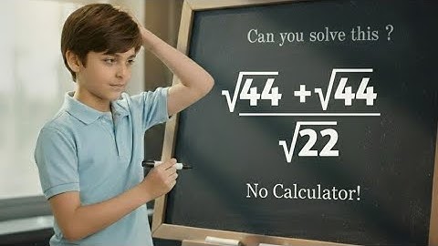 A Nice Maths Square Root Question | Maths Olympiad | No Calculator #maths #squareroot 