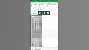 How to remove duplicate rows in Excel! #shorts