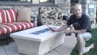 How to light your manual gas firepit safely