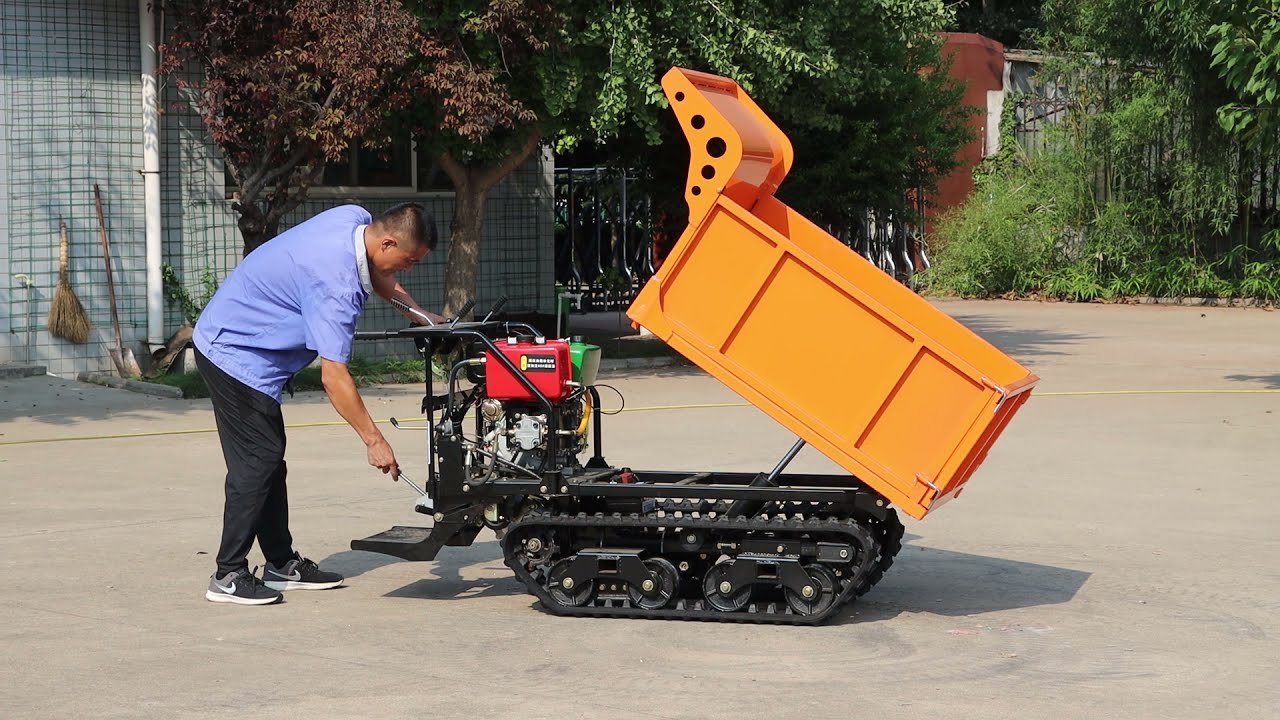 crawler type truck dumper for garden 3+1*2 gearbox