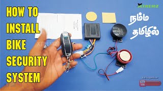 How to install bike security alarm | anti theft security systems with voice alarm system | #xtremz