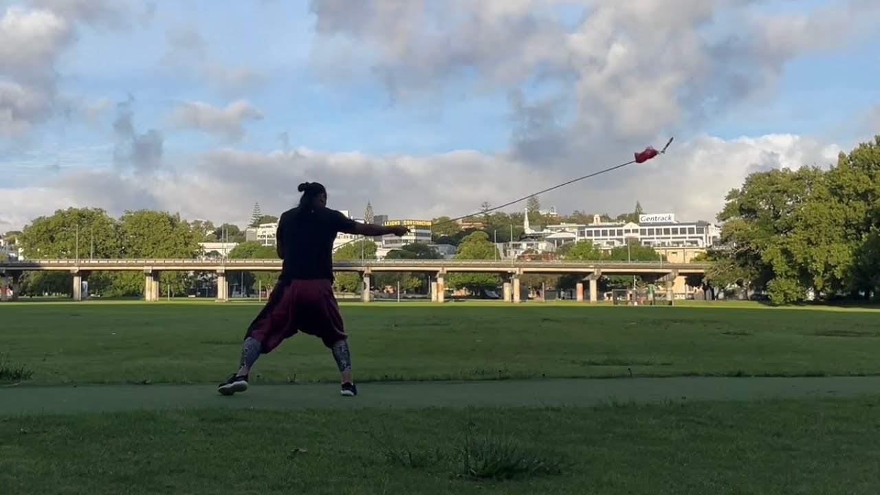 Week 03 rope dart training at Victoria Park, Auckland NZ