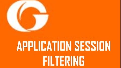 GigaSMART® Application Session Filtering