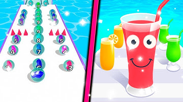 Juice Run Vs Marble Run 3D All Levels Android iOS Gameplay Walkthrough 4K Nr 36