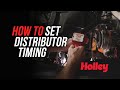 How To Set Timing Ignition Timing With A Distributor
