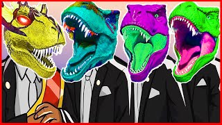 Spiderman T-Rex, Alien Godzilla T-Rex, Hulk T-Rex | Coffin Dance Meme Song (Cover)