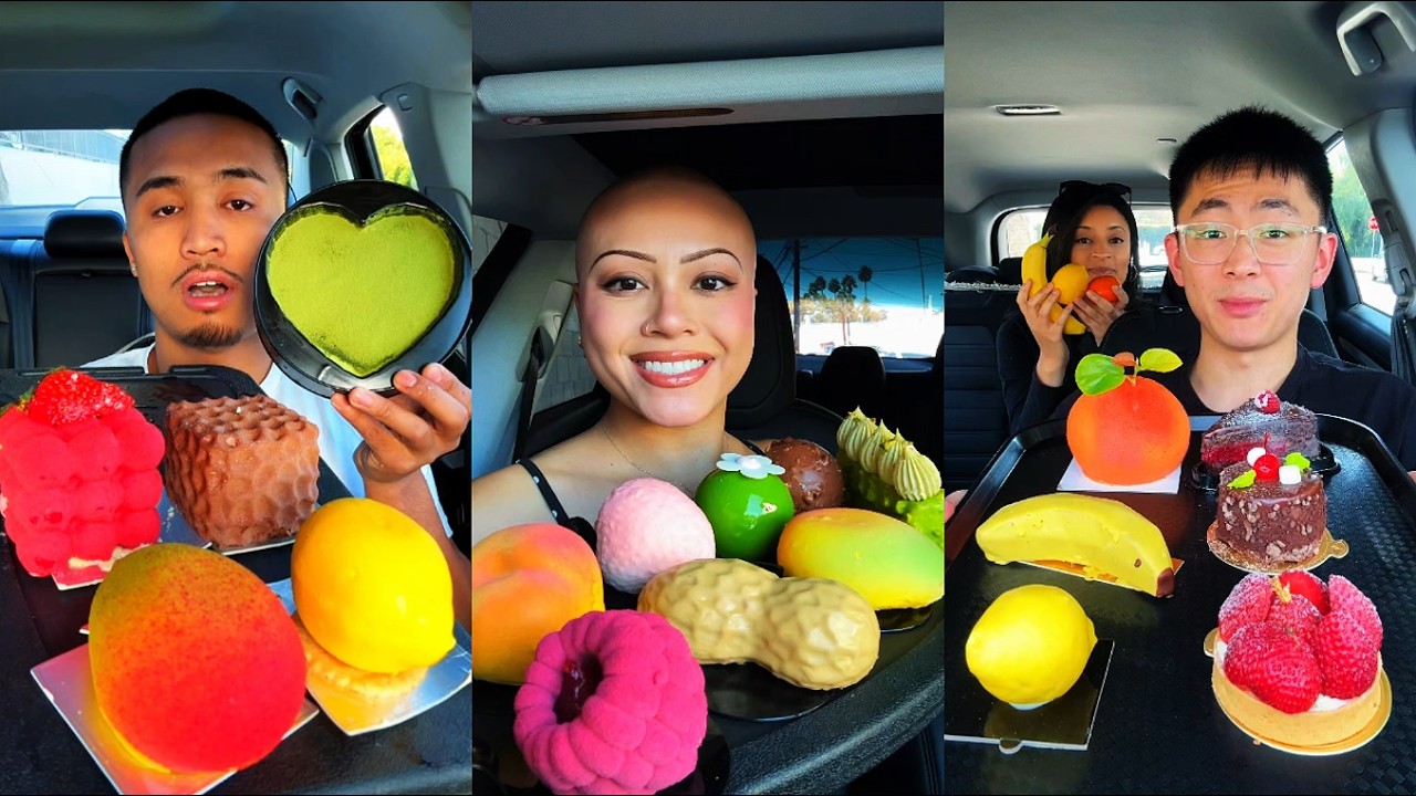 “These Viral Fruit-Shaped Crunchy Pastries Are Taking Over the USA 🍓🔥 | So Satisfying 🤤” #foryou #us