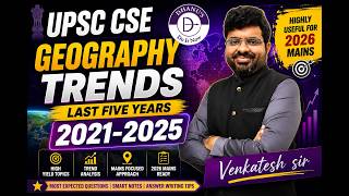 UPSC CSE MAINS Geography Trends (2021–2025) | Complete 5-Year Analysis
