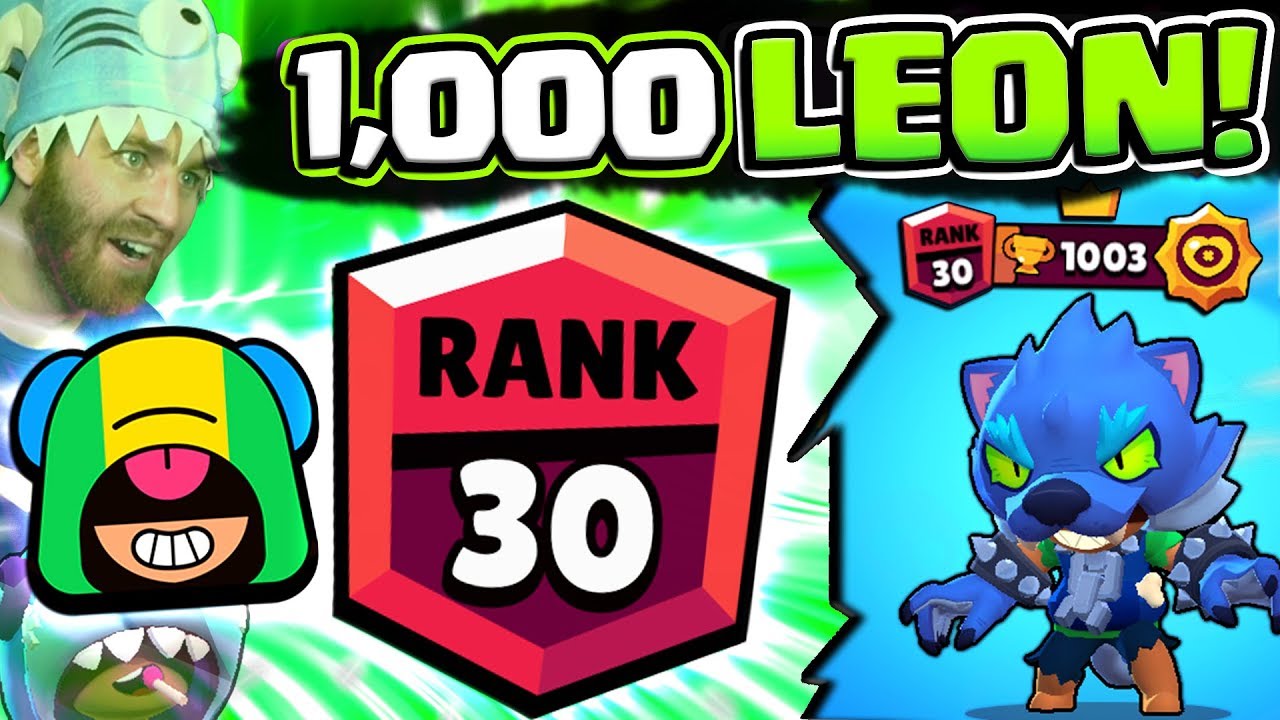 1000 Leon In Showdown With Op Invis Rank 30 Leon Gameplay In Brawl Stars Youtube - lames de leon brawl stars