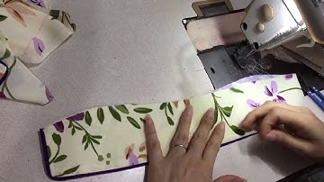 🥦1️⃣2️⃣. Cách may pyjama nữ / Viền bâu (vải lụa)