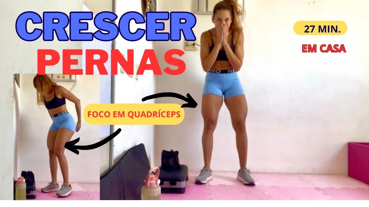 Treino de perna com foco em quadríceps. Pegaaa muito 🔥Vem comigo 🤝 treino em casa 