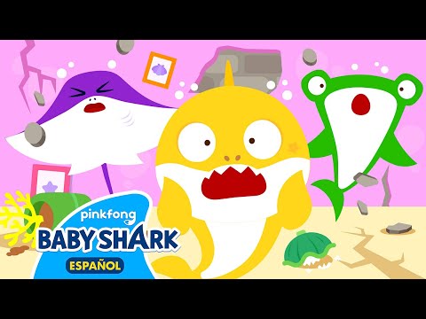Seguridad Durante un Terremoto | Cuidados Diarios | Canciones de Seguridad | Baby Shark en español