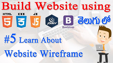 #5 How to Build Website using Html, CSS, JS, jQuery, Bootstrap -  Learn About Website Wire frame