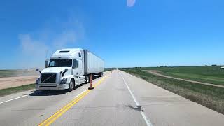 4K Driving from Cheyenne to Pine Bluffs, Wyoming