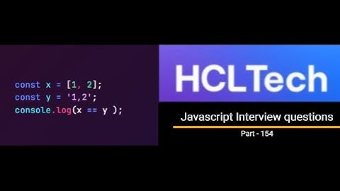 Javascript output based Interview question - Part 154 #javascriptinterview #javascript