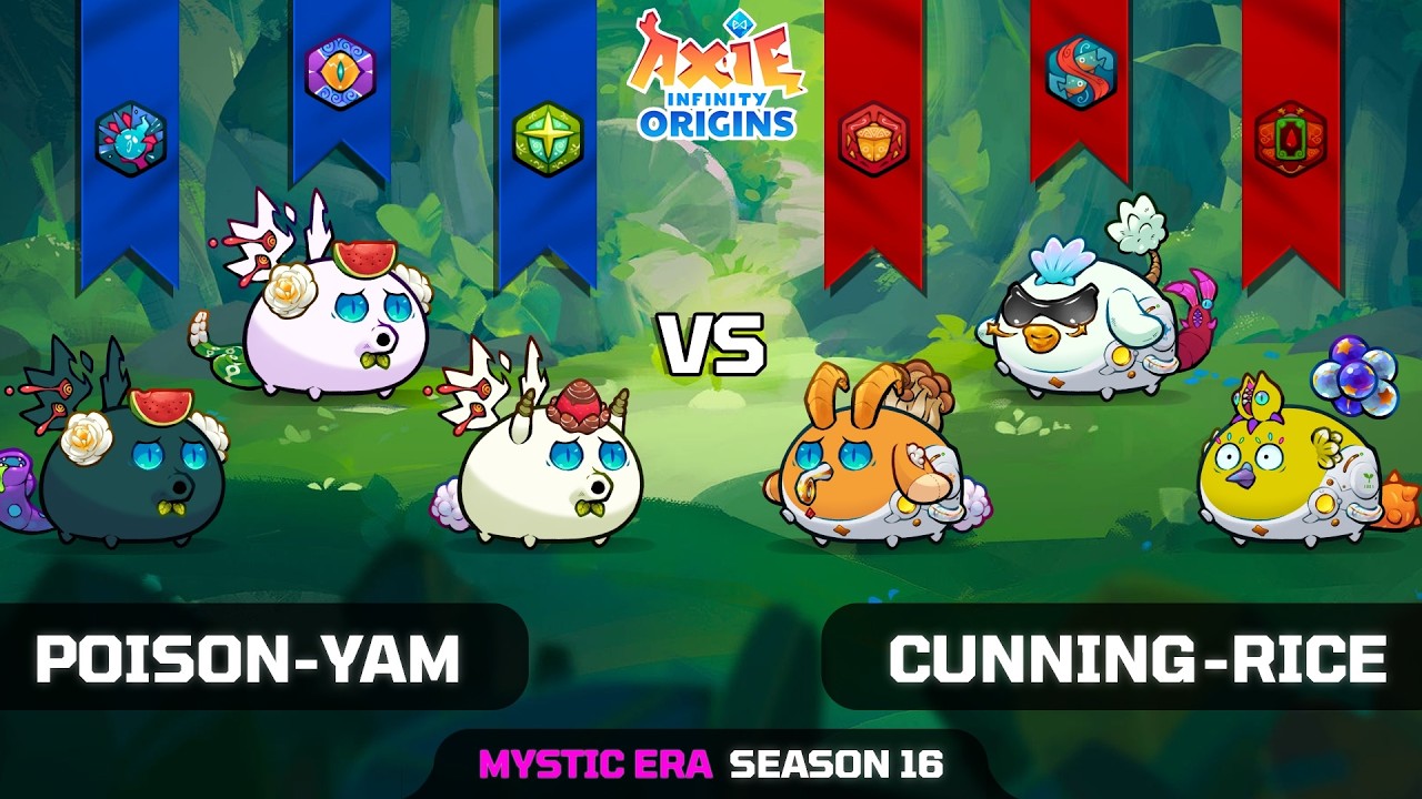POISON-YAM vs CUNNING-RICE | SEASON 16 | AXIE INFINITY ORIGINS