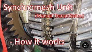 Synchromesh unit (Manual Car Transmission)  How it works