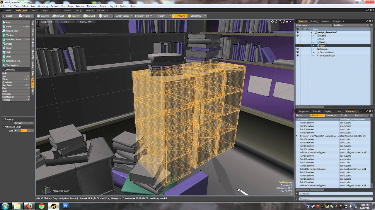 Reduce Planar Polygons - Modo Script - YouTube