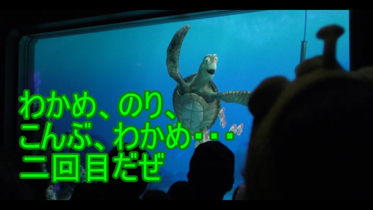 わかめ のり こんぶ わかめ 二回目だぜ 東京ディズニーシー タートルトーク Youtube