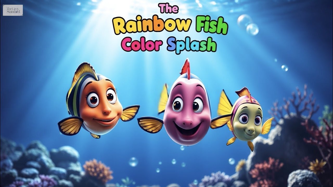 The Rainbow Fish Color Splash | Fun Sing-Along Song for Kids | Nursery ...