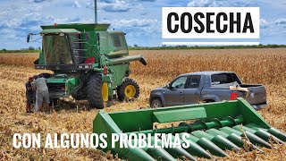 COSECHA de MAÍZ, se ROMPIÓ la JOHN DEERE y se REVENTARON las gomas del MAICERO en el TRASLADO