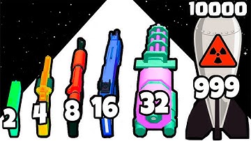 Bullet Merge 3D - Level Up Merge Max Level Gameplay