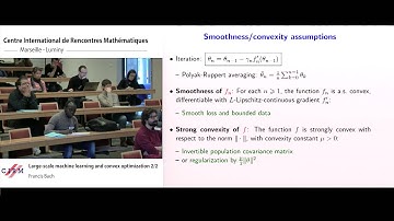 Francis Bach: Large-scale machine learning and convex optimization 2/2