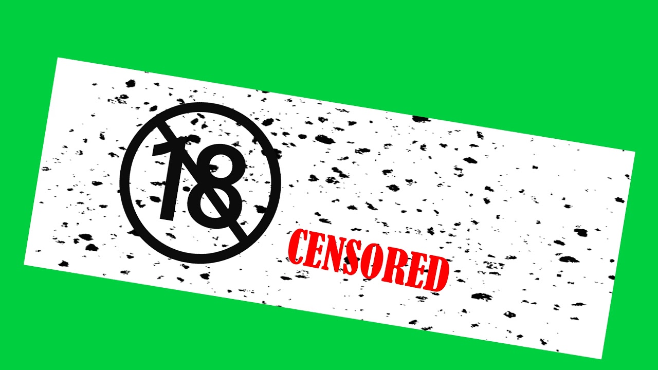 Censored Green Screen Animated Green Screen Censored Effect Youtube
