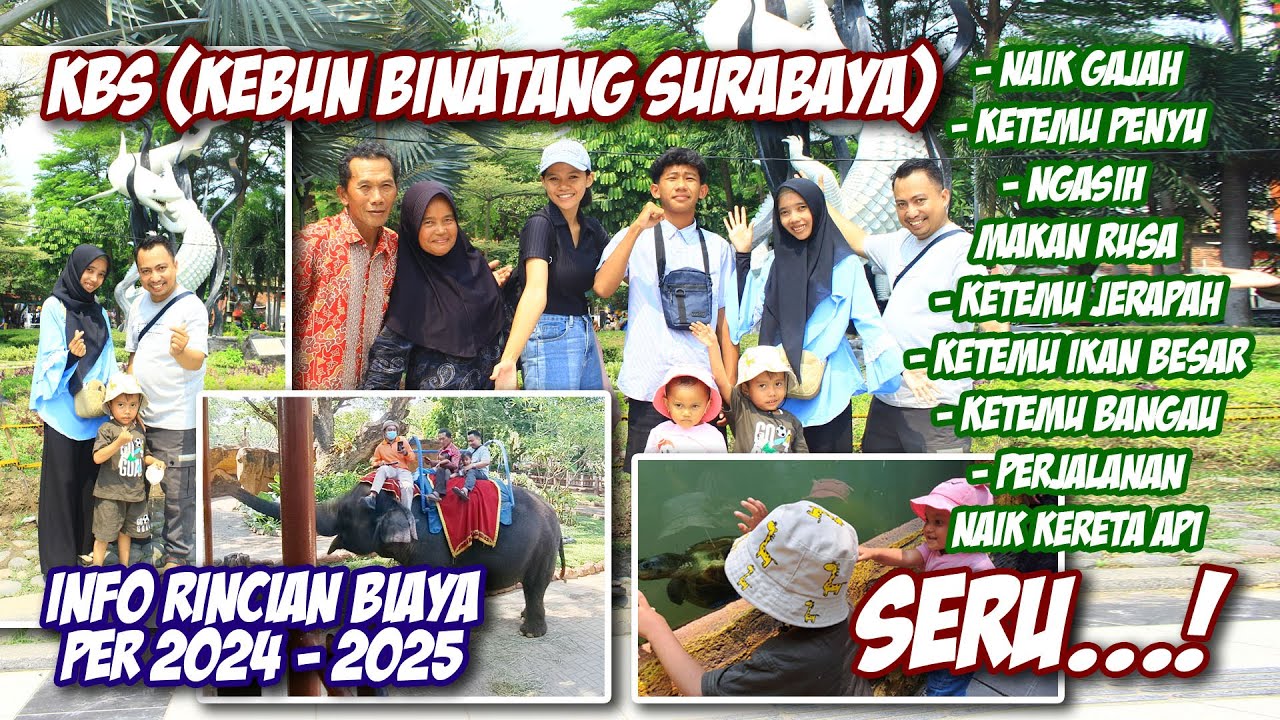 Berwisata ke KBS (Kebun Binatang Surabaya) naik Kereta Api ke Stasiun Wonokromo [Rincian Biaya 2024]