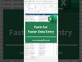 Excel Pop Up Form for Faster Data Entry #excel #kutools