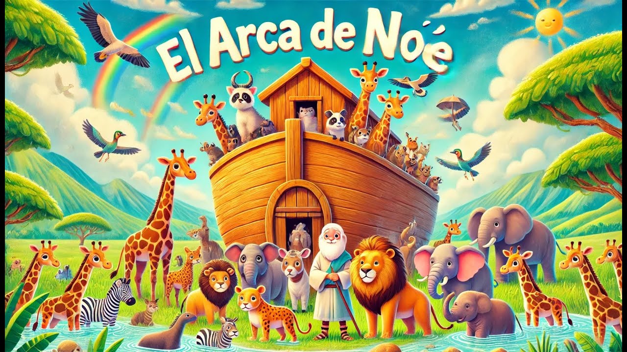 El Arca de Noé - Canción Infantil Cristiana con Animales y Sonidos Divertidos