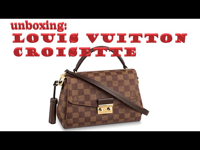 THE BAG REVIEW: UNBOXING LOUIS VUITTON CROISETTE IN DAMIER EBENE ❤️ 