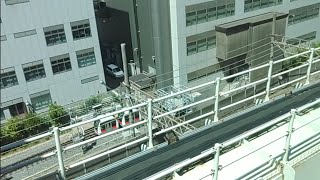 JR東日本千葉支社訓練施設・車輛(ミニ京葉線？)(千葉都市モノレール車窓から)