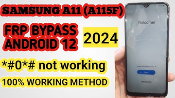 Samsung A11 (a115f) frp bypass android 12 u3 2024 #a11frpbypass