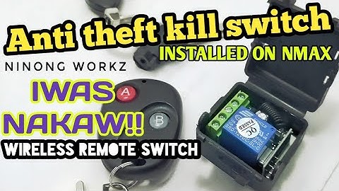 WIRELESS KILL SWITCH (ANTI THEFT) INSTALLED ON YAMAHA NMAX