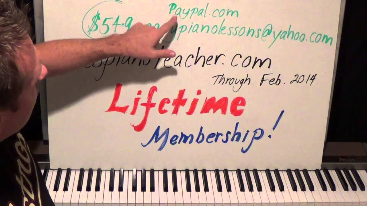 WebPianoTeacher.com LIFETIME MEMBERSHIP OFFER One Week Only! Feb. 2014 - YouTube