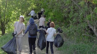 С берегов Уфы и Будков вывезено 50 мешков с мусором