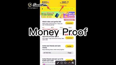 Snack Video Earning Referral Code Snack Video Coin Exchange Issue Snack Video Invite Code