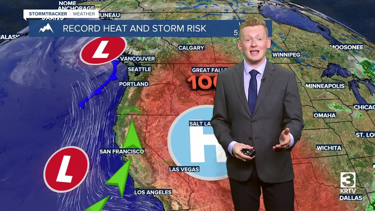 Record heat possible as fire danger grows - YouTube