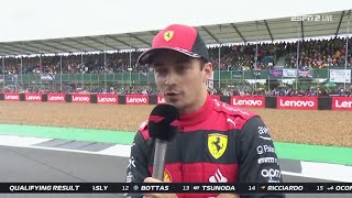 Charles Leclerc Post Quali Interviews - 2022 British GP Qualifying News