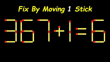 Fix This Equation by Moving JUST ONE Stick – Brain Teaser!
