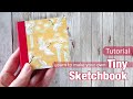 PERFECT BOUND MINI SKETCHBOOKS DIY - MAKE YOUR OWN USING SIMPLE MATERIALS