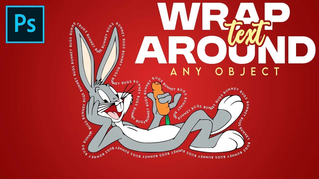 How to Wrap Text Around an Object in Photoshop - Photoshop Text Effects ...