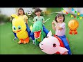 挑戰運動會！裝扮動物比賽跑？~Olympic challenge！Sport Fun For Kids~