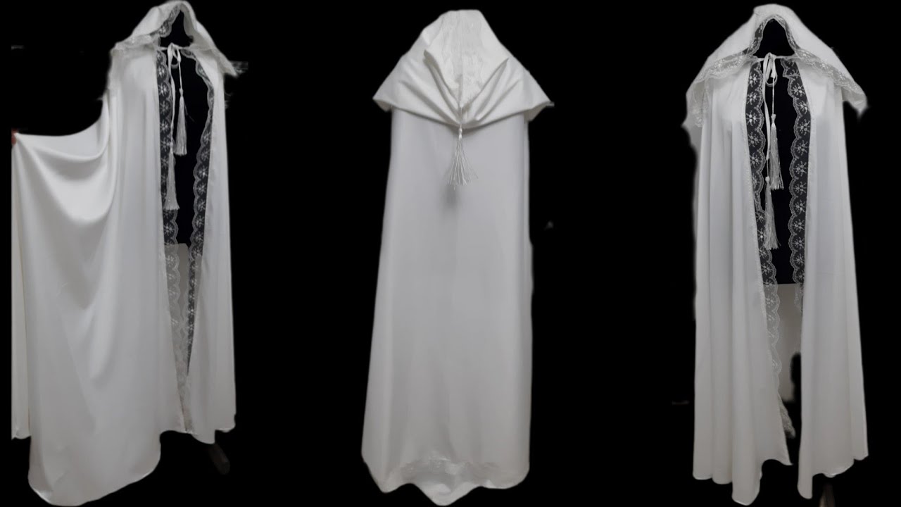 تفصيل برنوس العروس بأبسط طريقة 