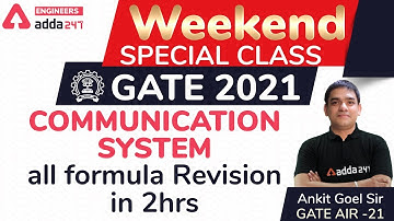 Communication System All Formula Book In 2Hrs | EE+ EC+ EN | GATE 2021